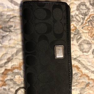 Coach full size zip wallet
